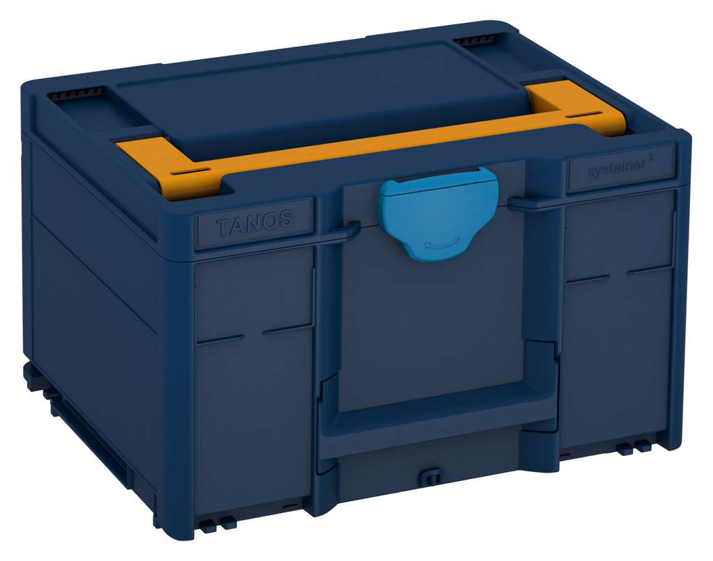 Systainer³ M 237, Sapphire Blue with Daffodil Yellow lid handle and Sky Blue catches