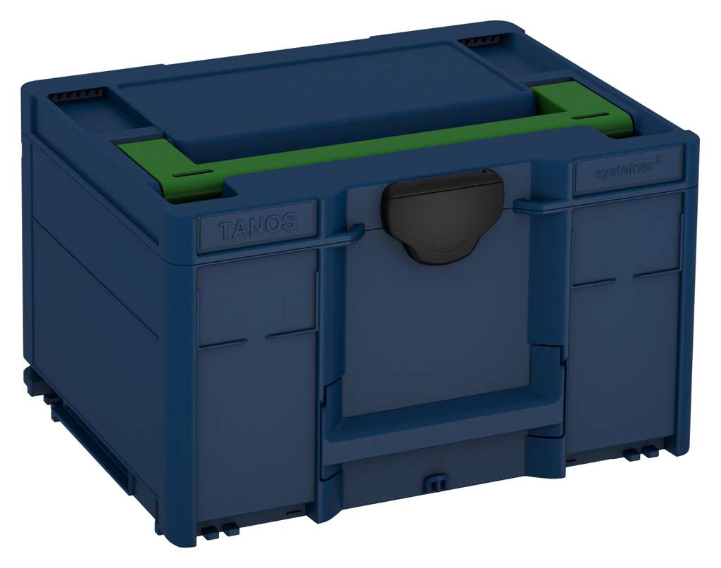 Systainer³ M 237, Sapphire Blue with Emerald Green lid handle and Black catches