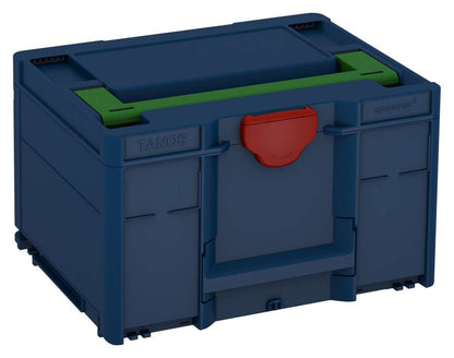 Systainer³ M 237, Sapphire Blue with Emerald Green lid handle and Carmine Red catches