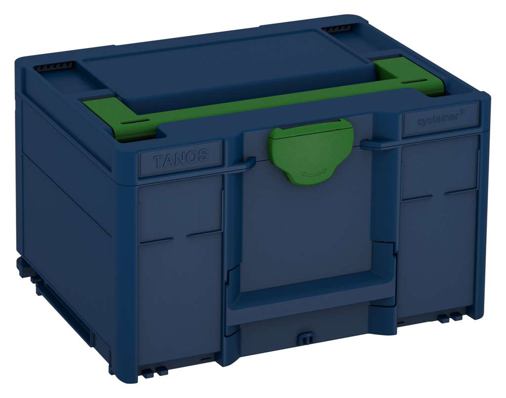 Systainer³ M 237, Sapphire Blue with Emerald Green lid handle and Emerald Green catches