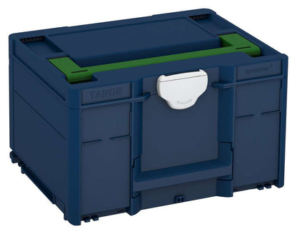 Systainer³ M 237, Sapphire Blue with Emerald Green lid handle and Light Grey catches