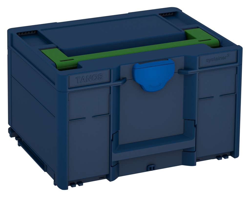 Systainer³ M 237, Sapphire Blue with Emerald Green lid handle and Signal Blue catches