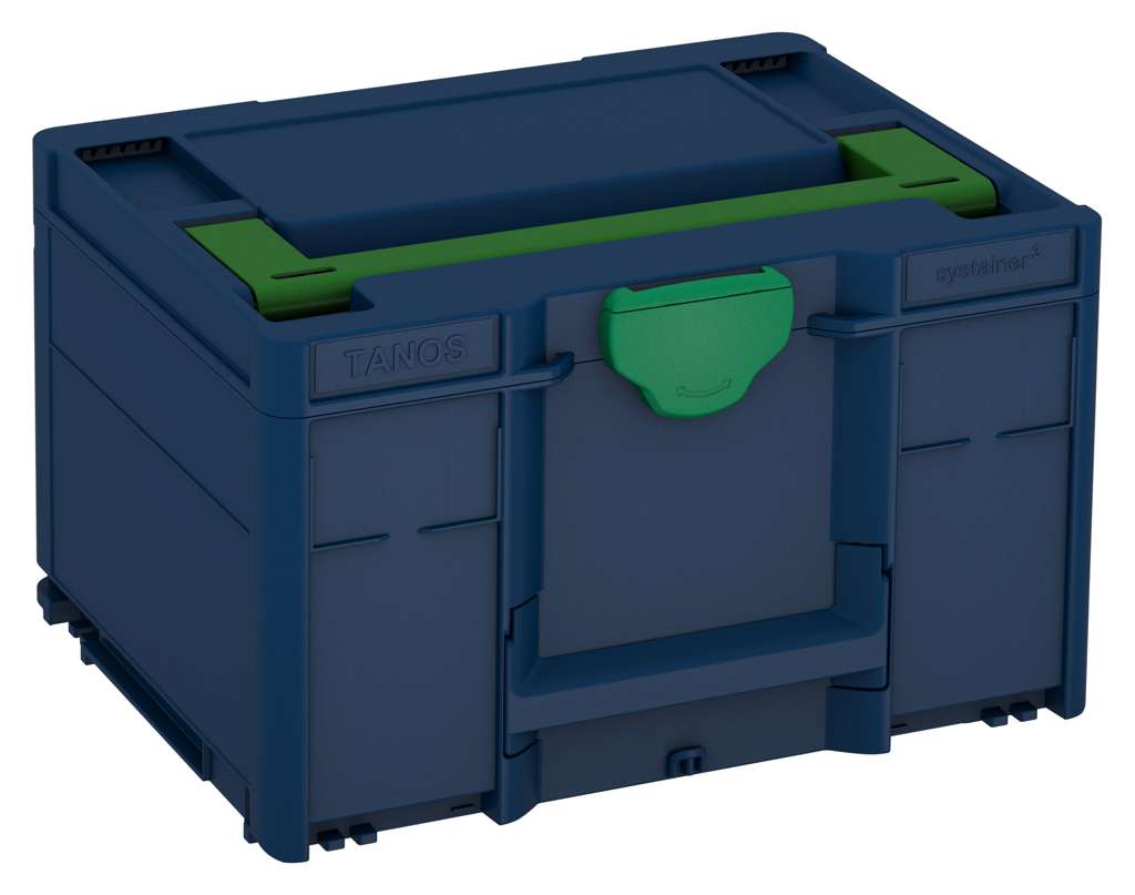 Systainer³ M 237, Sapphire Blue with Emerald Green lid handle and Signal Green catches