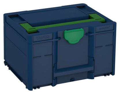 Systainer³ M 237, Sapphire Blue with Emerald Green lid handle and Signal Green catches