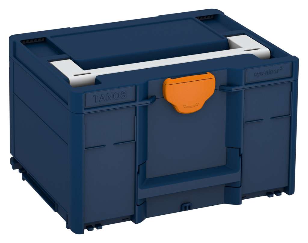 Systainer³ M 237, Sapphire Blue with Light Grey lid handle and Deep Orange catches