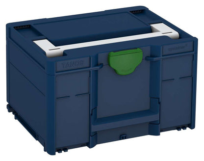 Systainer³ M 237, Sapphire Blue with Light Grey lid handle and Emerald Green catches