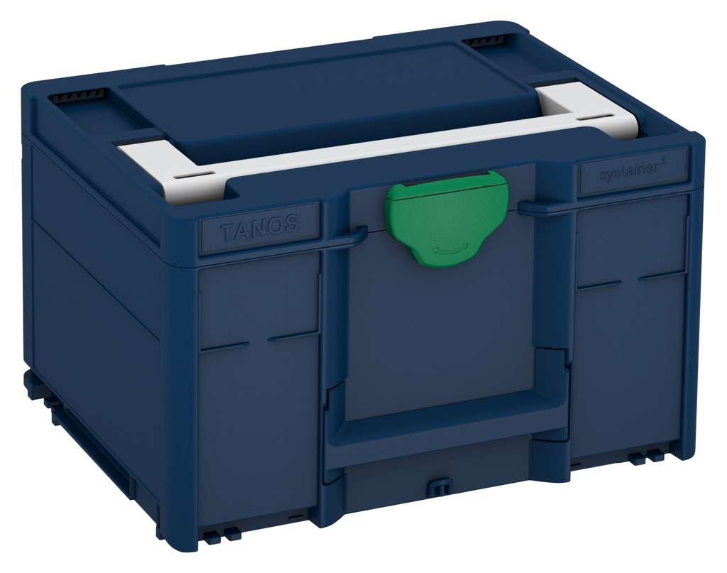 Systainer³ M 237, Sapphire Blue with Light Grey lid handle and Signal Green catches