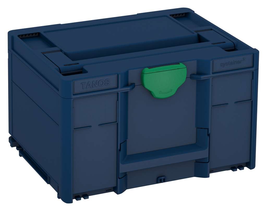 Systainer³ M 237, Sapphire Blue with Signal Green catches