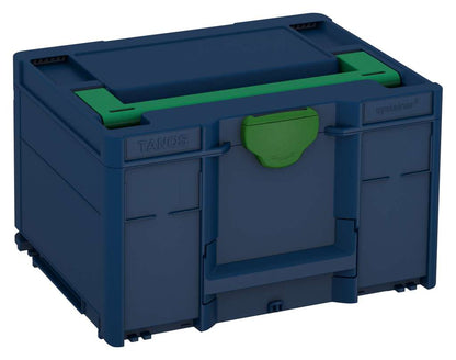 Systainer³ M 237, Sapphire Blue with Signal Green lid handle and Emerald Green catches