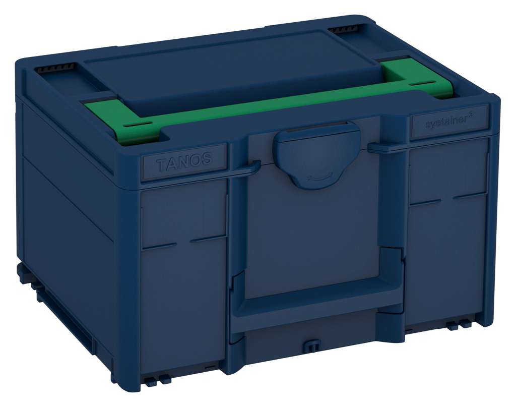 Systainer³ M 237, Sapphire Blue with Signal Green lid handle
