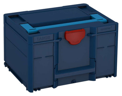 Systainer³ M 237, Sapphire Blue with Sky Blue lid handle and Carmine Red catches