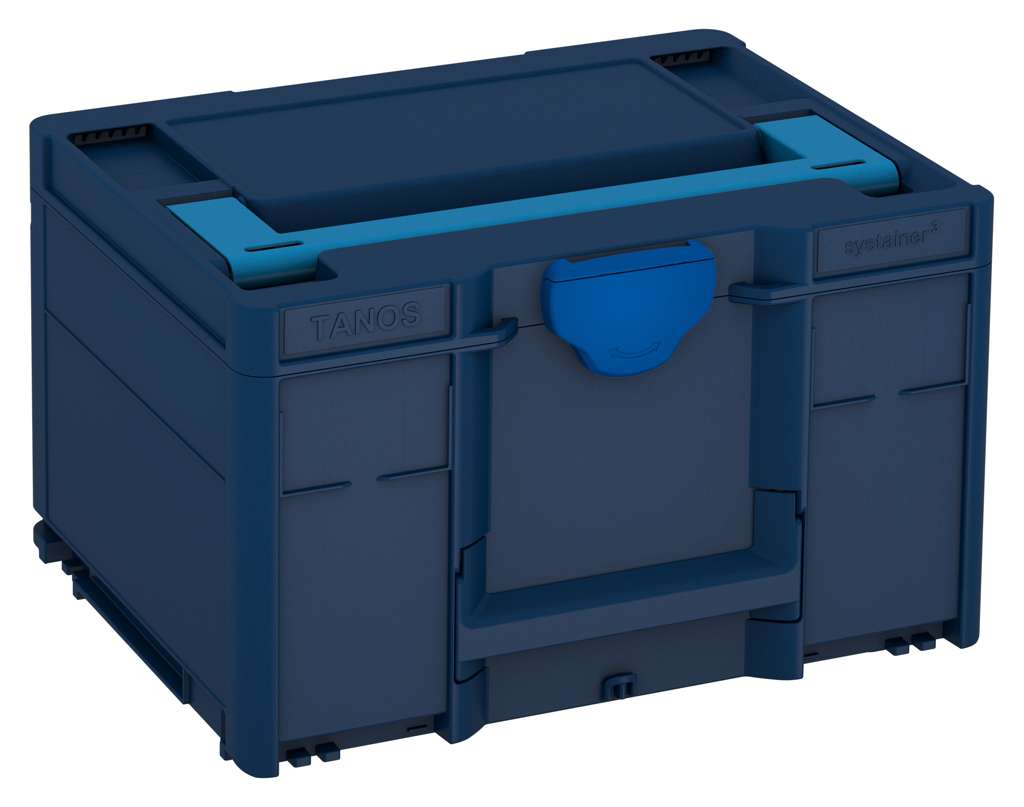Systainer³ M 237, Sapphire Blue with Sky Blue lid handle and Signal Blue catches