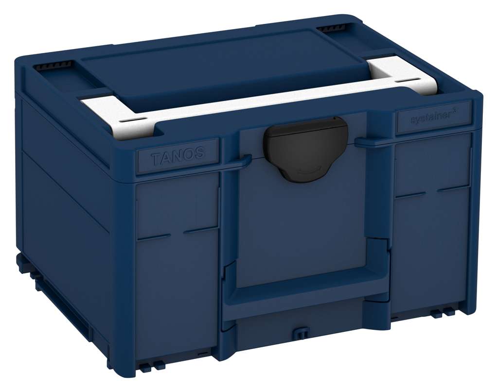 Systainer³ M 237, Sapphire Blue with White lid handle and Black catches