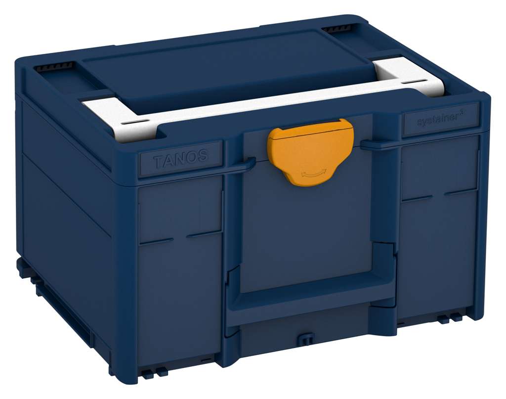 Systainer³ M 237, Sapphire Blue with White lid handle and Daffodil Yellow catches