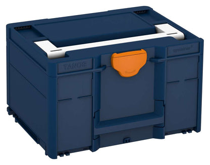 Systainer³ M 237, Sapphire Blue with White lid handle and Deep Orange catches
