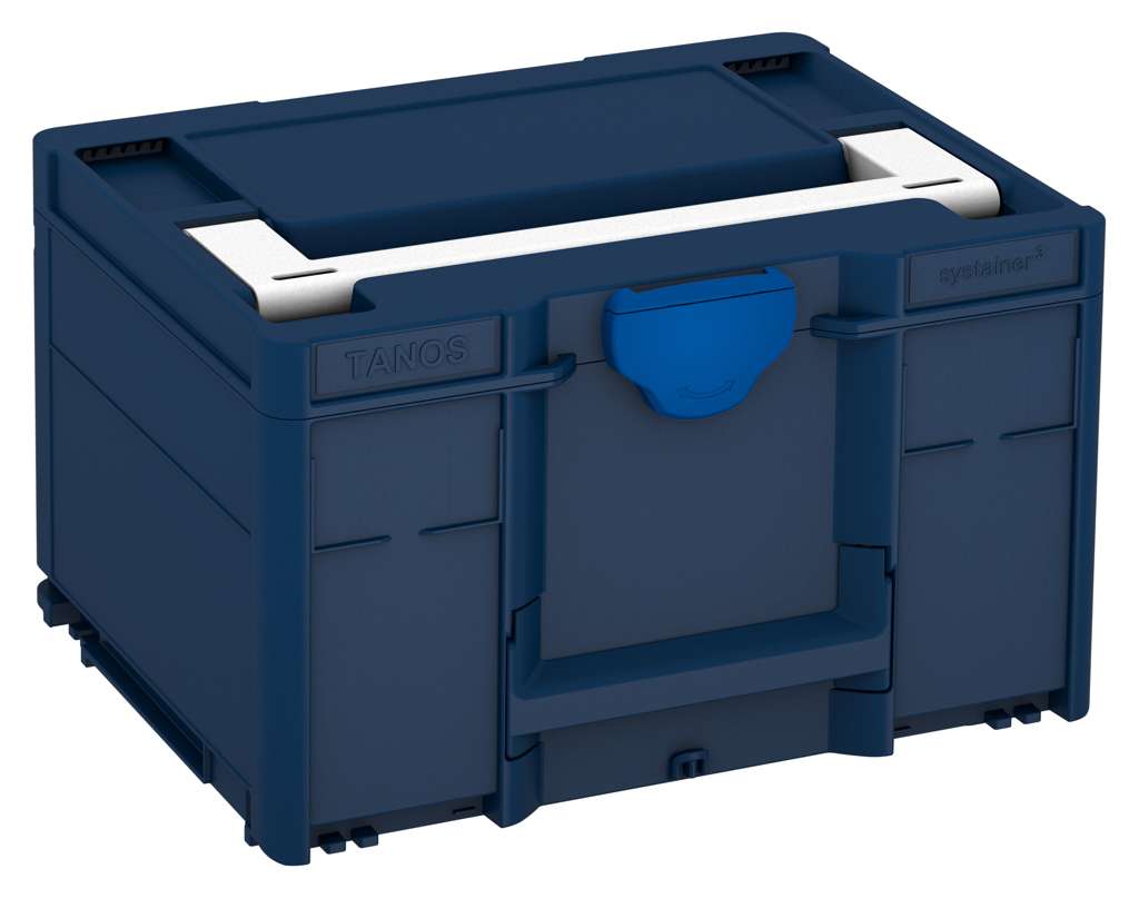 Systainer³ M 237, Sapphire Blue with White lid handle and Signal Blue catches
