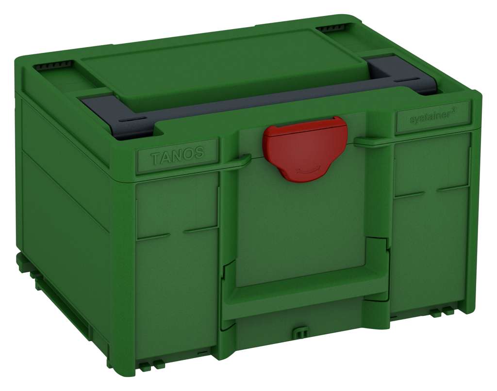Systainer³ M 237, Emerald Green with Anthracite lid handle and Carmine Red catches