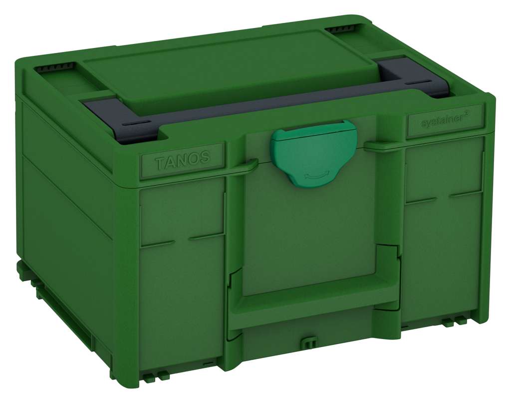 Systainer³ M 237, Emerald Green with Anthracite lid handle and Signal Green catches