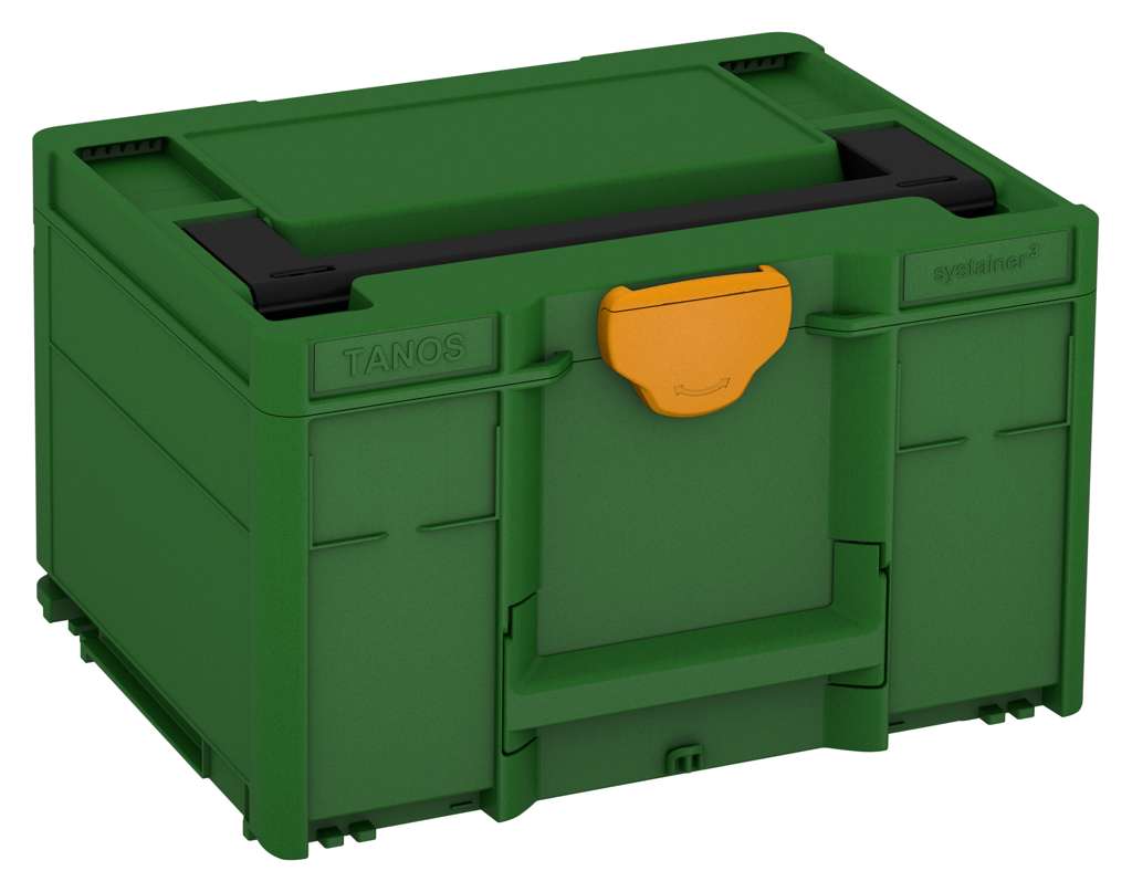 Systainer³ M 237, Emerald Green with Black lid handle and Daffodil Yellow catches