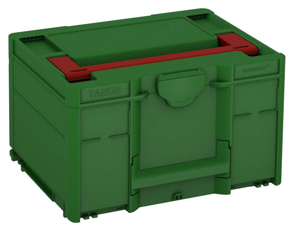 Systainer³ M 237, Emerald Green with Carmine Red lid handle