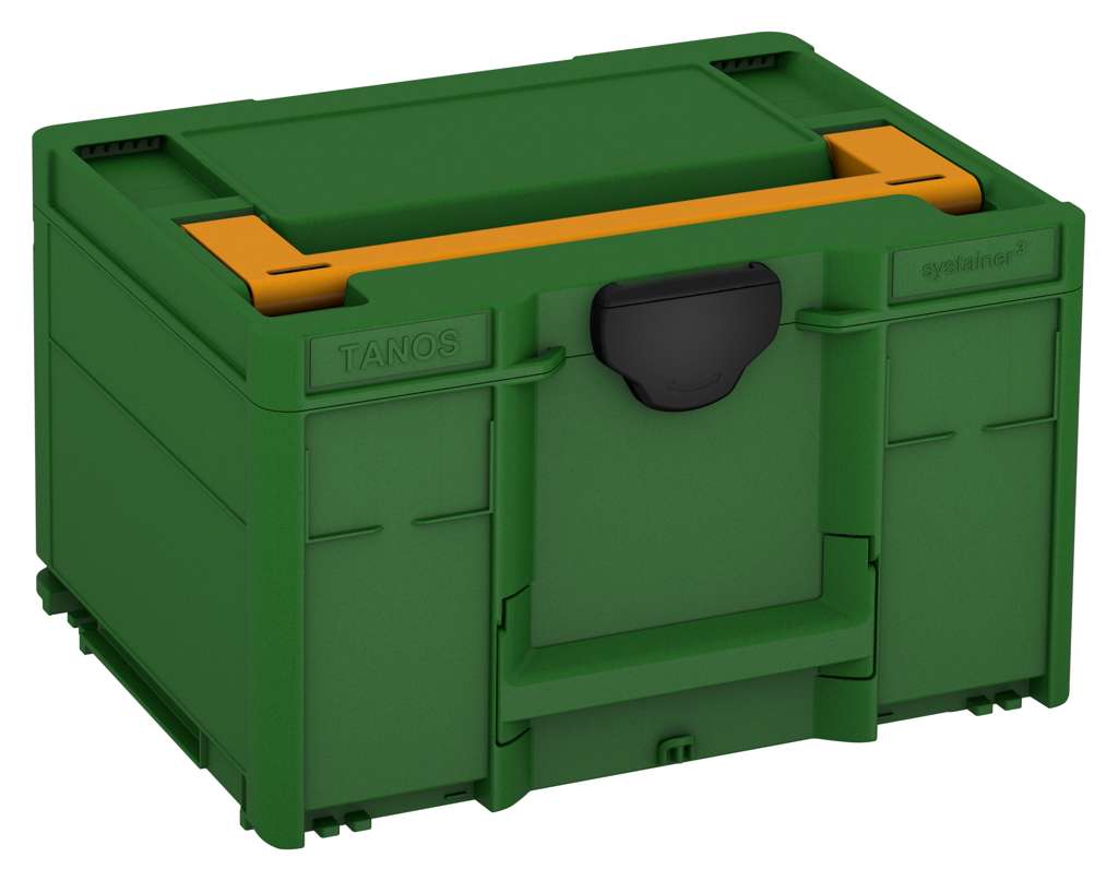 Systainer³ M 237, Emerald Green with Daffodil Yellow lid handle and Black catches