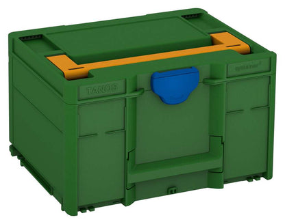 Systainer³ M 237, Emerald Green with Daffodil Yellow lid handle and Signal Blue catches