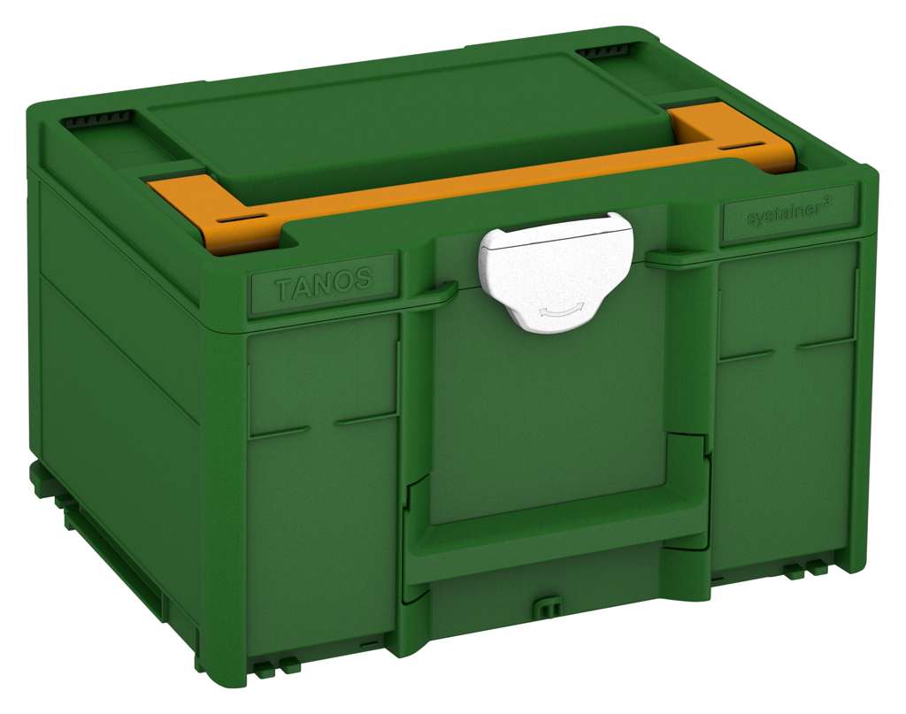 Systainer³ M 237, Emerald Green with Daffodil Yellow lid handle and White catches