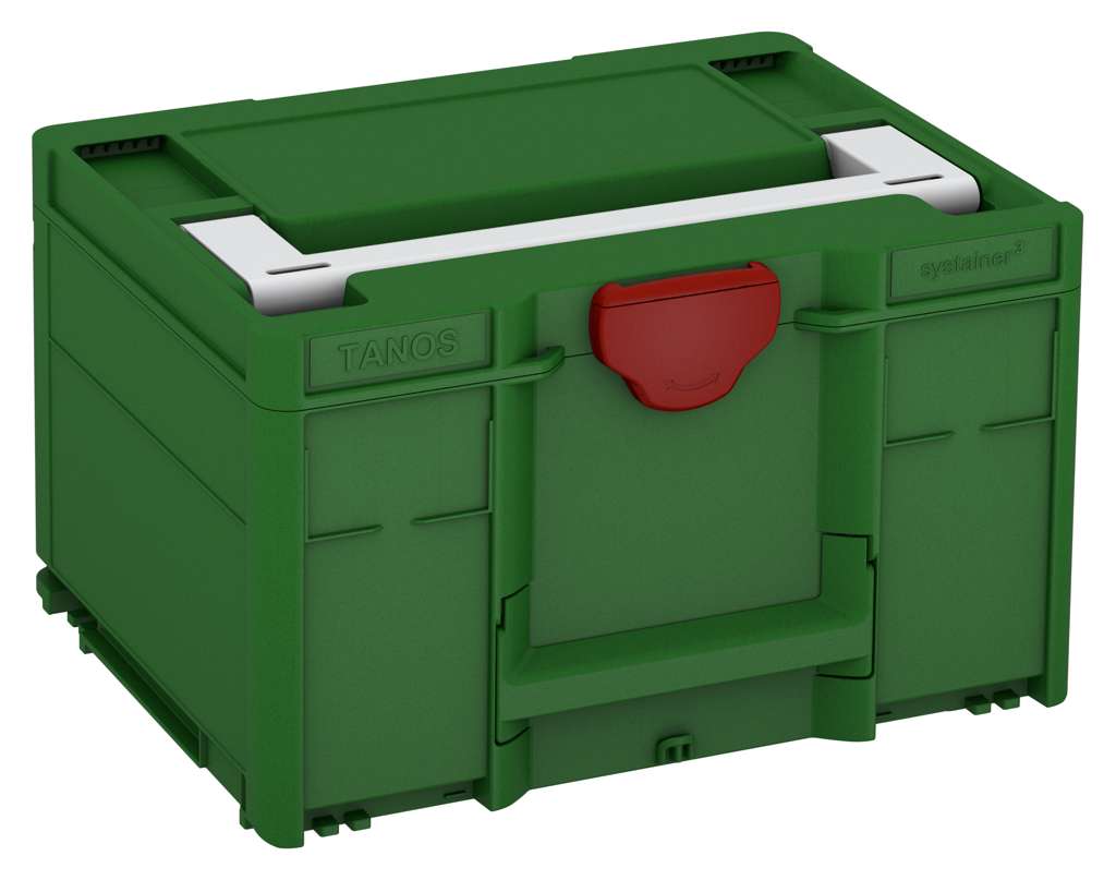 Systainer³ M 237, Emerald Green with Light Grey lid handle and Carmine Red catches