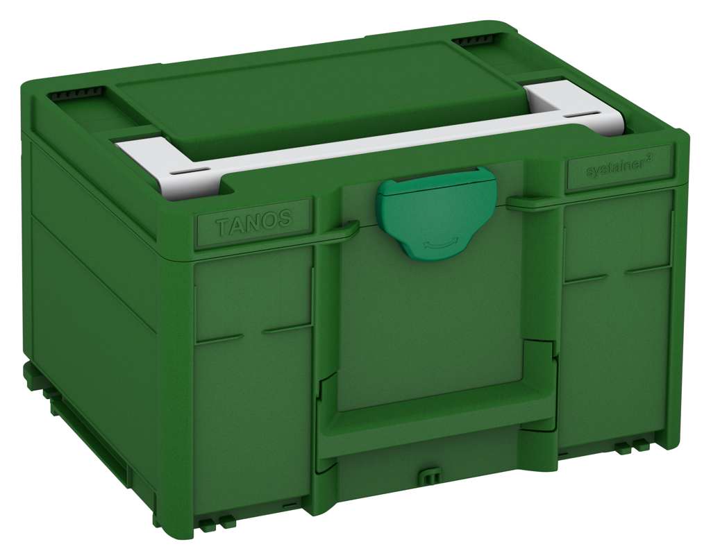 Systainer³ M 237, Emerald Green with Light Grey lid handle and Signal Green catches