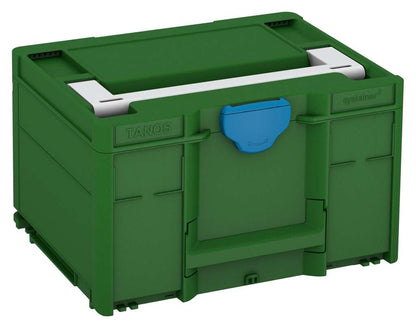 Systainer³ M 237, Emerald Green with Light Grey lid handle and Sky Blue catches