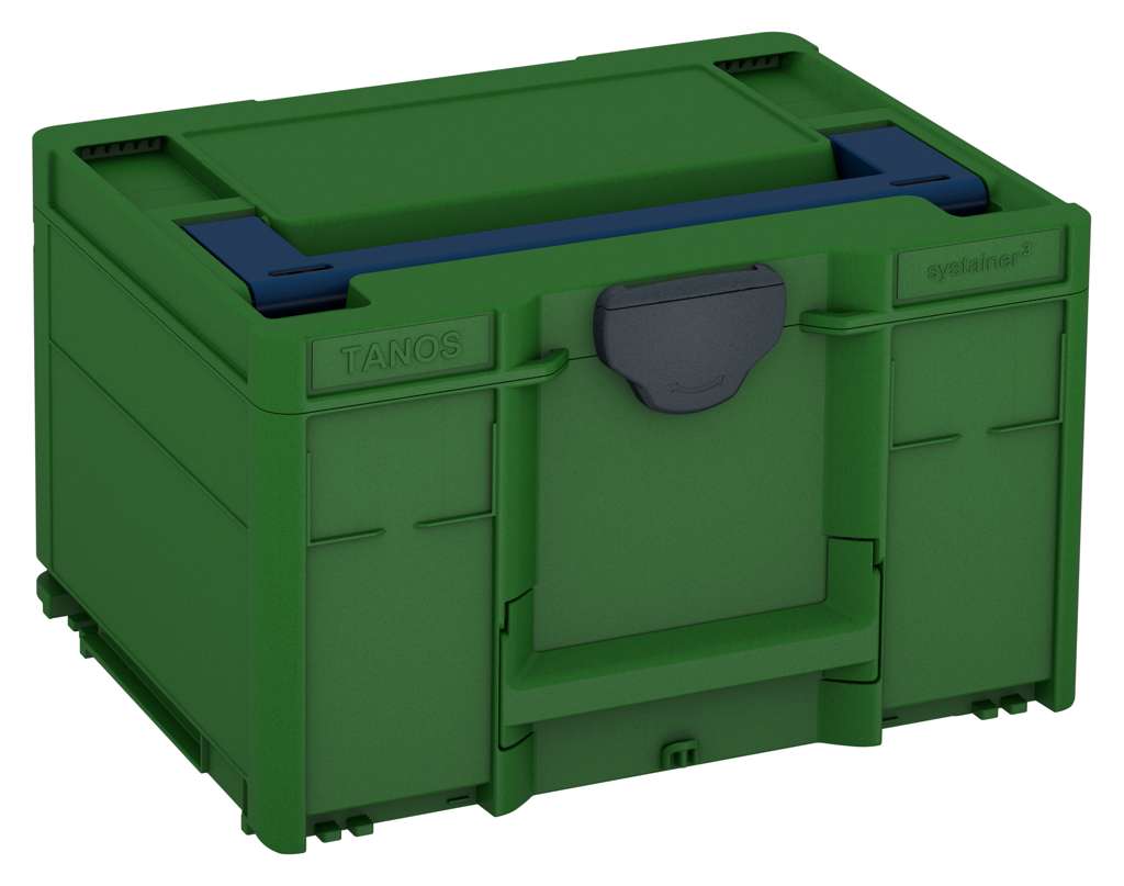 Systainer³ M 237, Emerald Green with Sapphire Blue lid handle and Anthracite catches