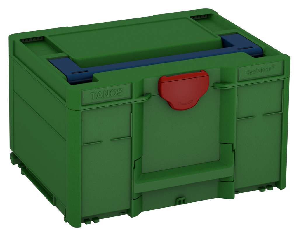 Systainer³ M 237, Emerald Green with Sapphire Blue lid handle and Carmine Red catches