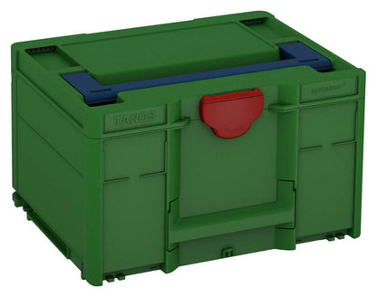 Systainer³ M 237, Emerald Green with Sapphire Blue lid handle and Carmine Red catches
