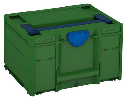 Systainer³ M 237, Emerald Green with Sapphire Blue lid handle and Signal Blue catches