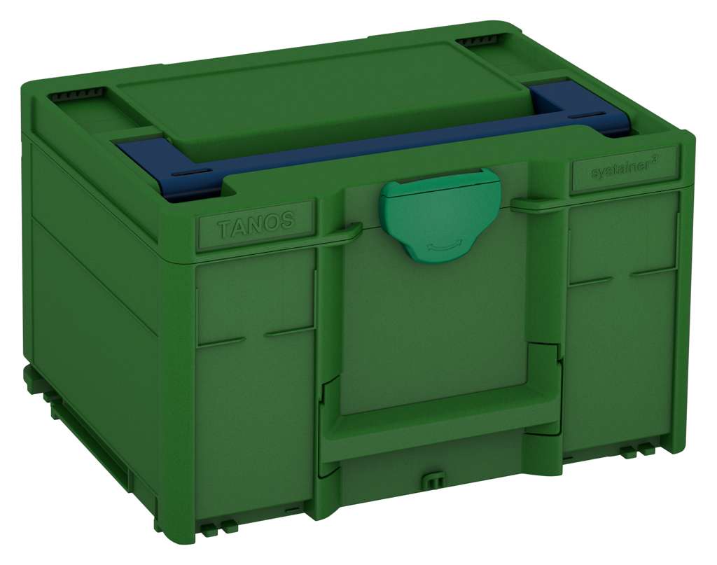 Systainer³ M 237, Emerald Green with Sapphire Blue lid handle and Signal Green catches