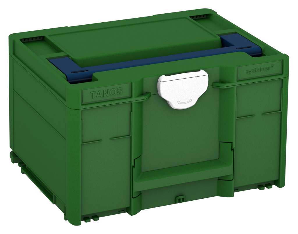 Systainer³ M 237, Emerald Green with Sapphire Blue lid handle and White catches