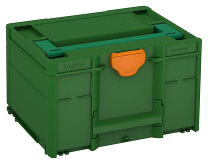 Systainer³ M 237, Emerald Green with Signal Green lid handle and Deep Orange catches