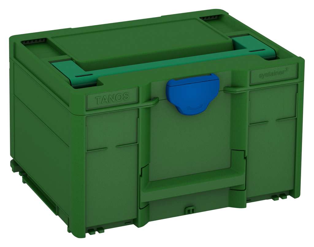 Systainer³ M 237, Emerald Green with Signal Green lid handle and Signal Blue catches