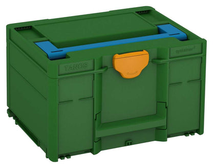 Systainer³ M 237, Emerald Green with Sky Blue lid handle and Daffodil Yellow catches