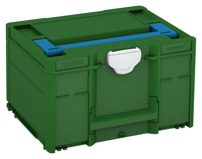 Systainer³ M 237, Emerald Green with Sky Blue lid handle and Light Grey catches