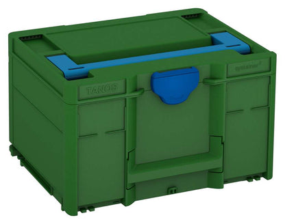 Systainer³ M 237, Emerald Green with Sky Blue lid handle and Signal Blue catches