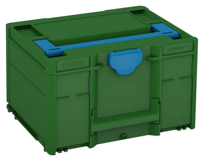 Systainer³ M 237, Emerald Green with Sky Blue lid handle and Sky Blue catches