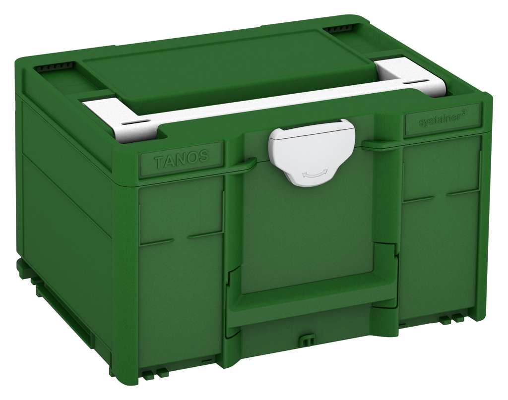 Systainer³ M 237, Emerald Green with White lid handle and Light Grey catches
