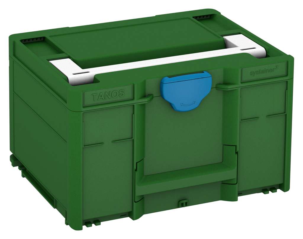 Systainer³ M 237, Emerald Green with White lid handle and Sky Blue catches