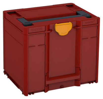 Systainer³ M 337, Carmine Red with Anthracite lid handle and Daffodil Yellow catches