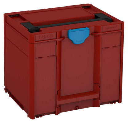 Systainer³ M 337, Carmine Red with Black lid handle and Sky Blue catches