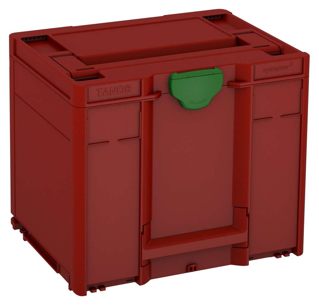 Systainer³ M 337, Carmine Red with Emerald Green catches