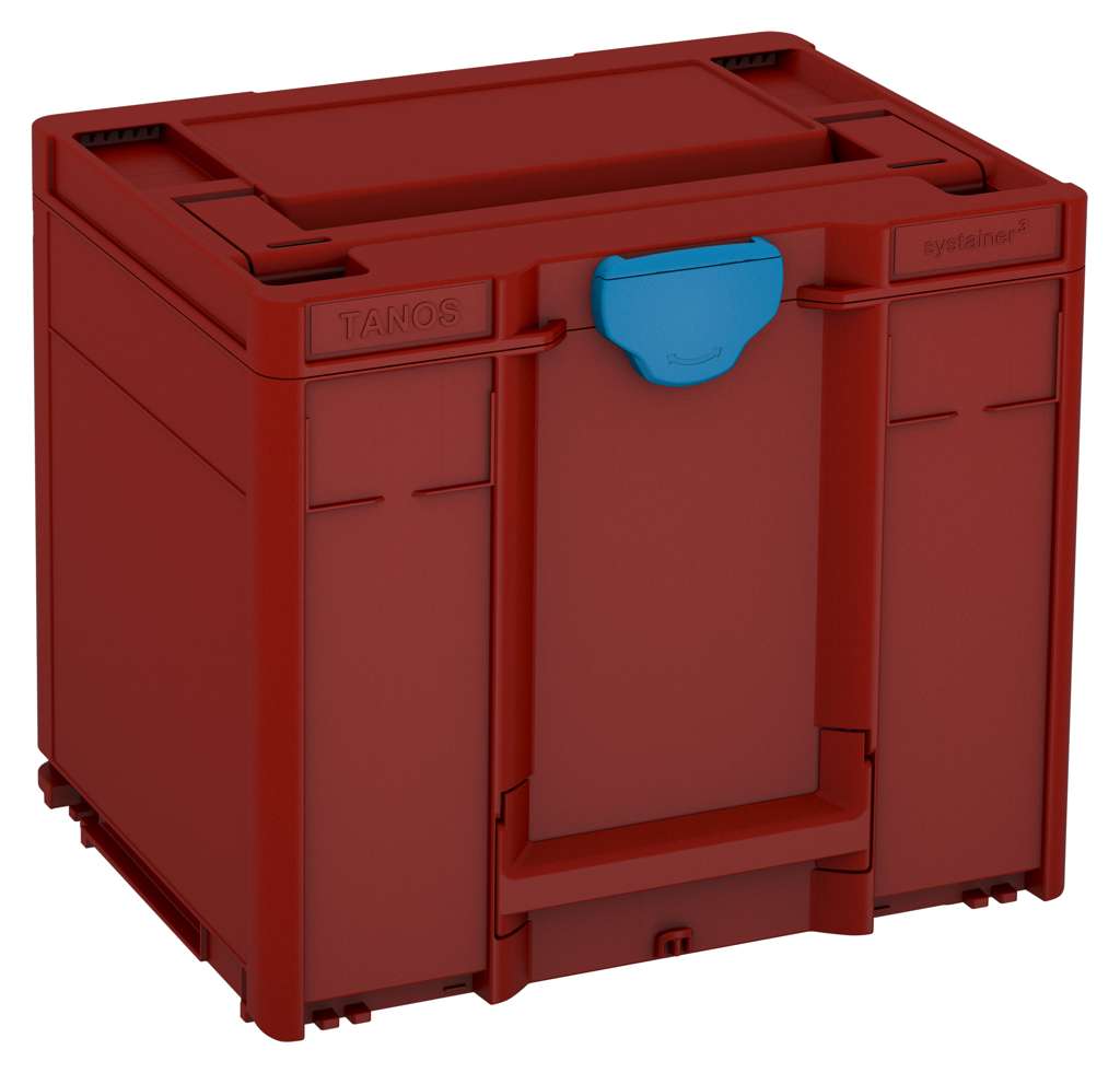 Systainer³ M 337, Carmine Red with Sky Blue catches