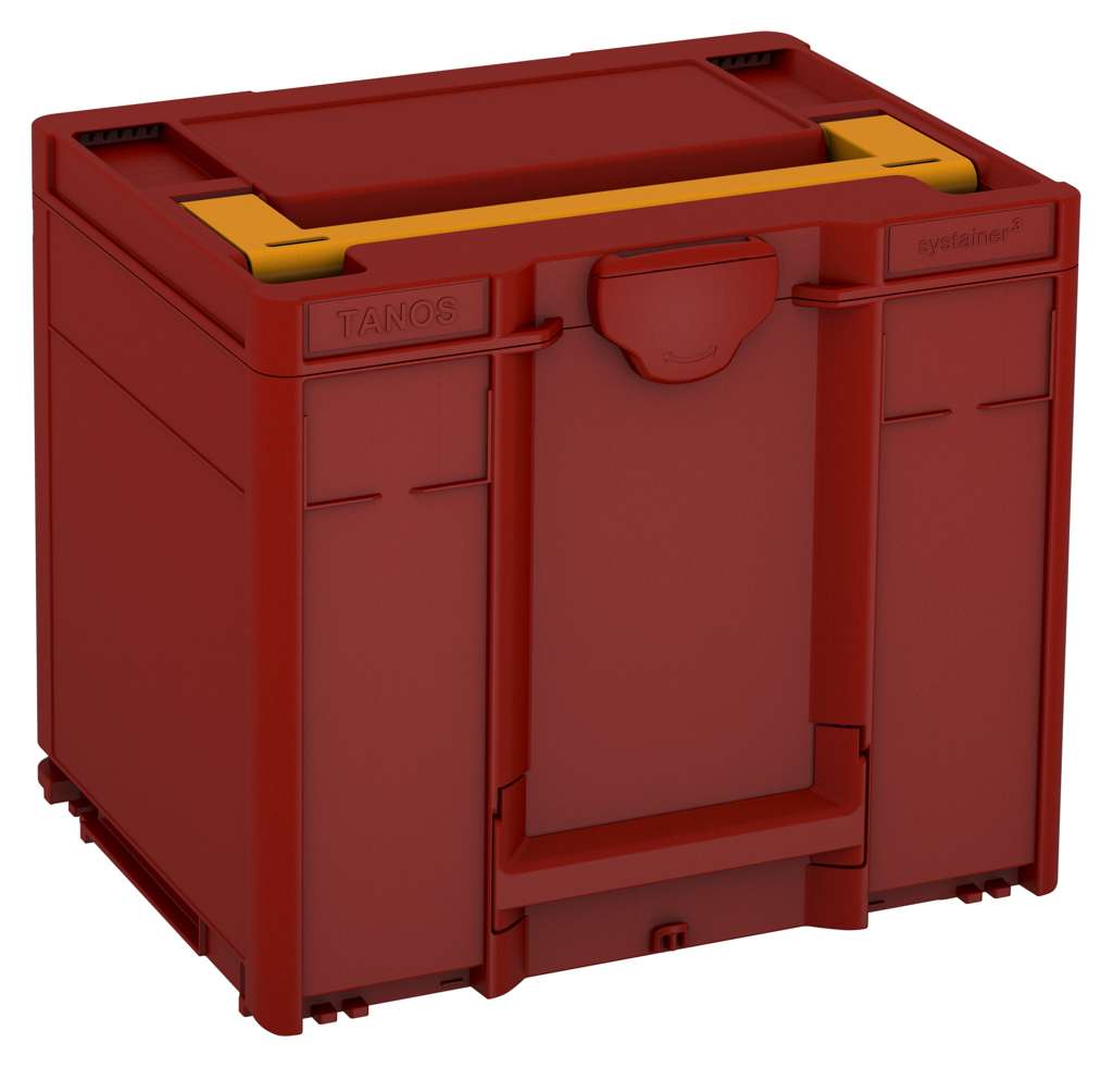 Systainer³ M 337, Carmine Red with Daffodil Yellow lid handle