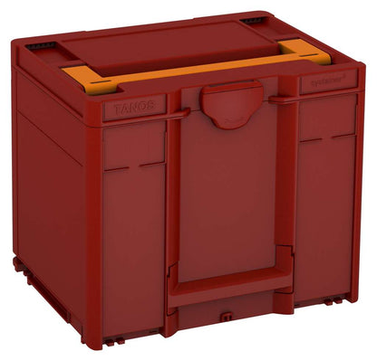 Systainer³ M 337, Carmine Red with Deep Orange lid handle
